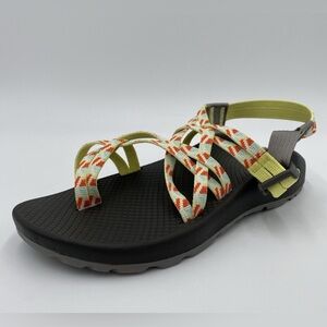 Chaco Women's Sandals - Black, Yellow, Orange Pattern